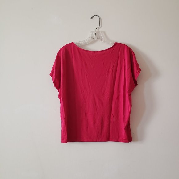 *SOLD* Uniqlo Red Blouse Top Small - Picture 4 of 5
